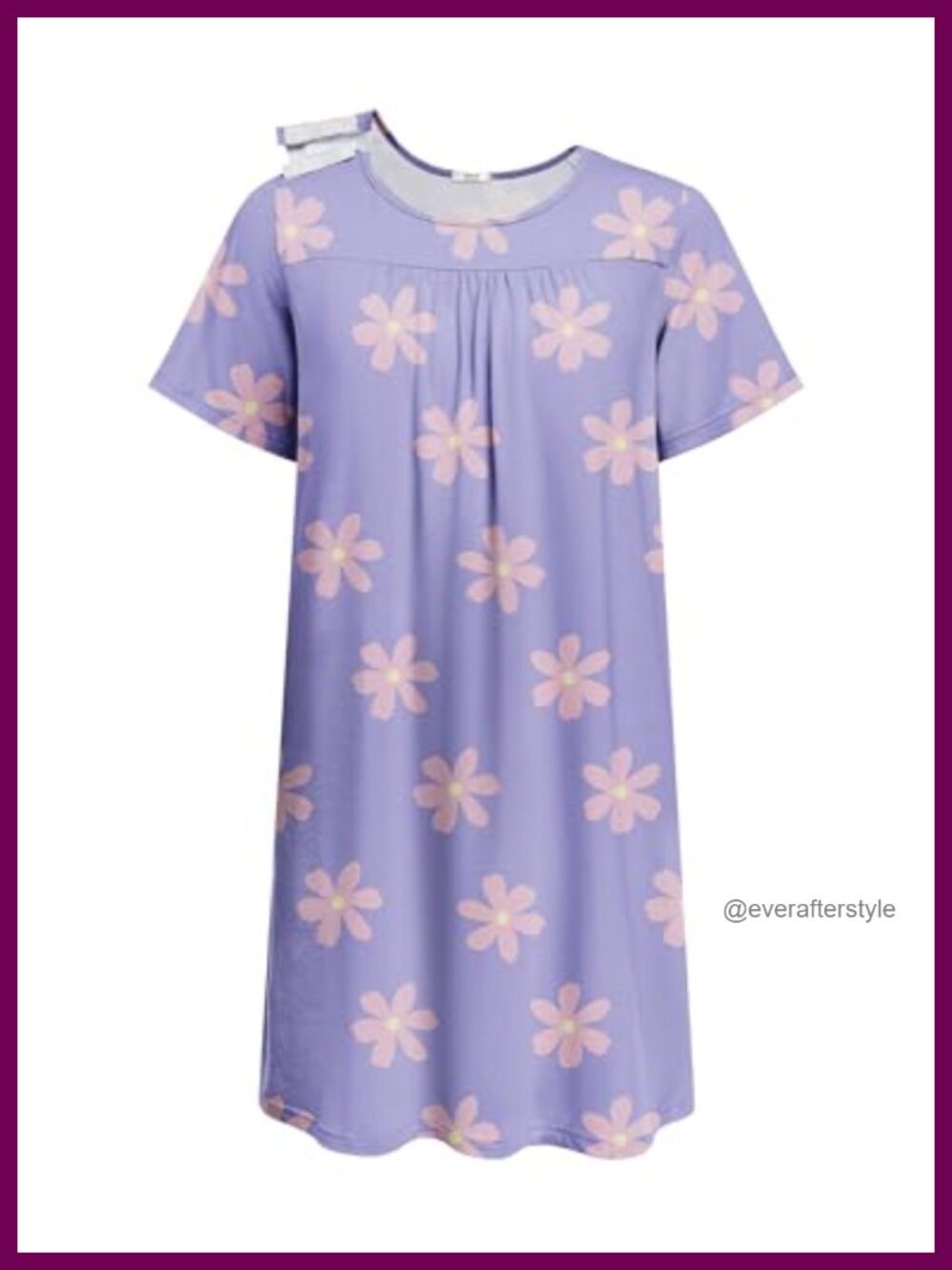 Women's Adaptive Hospital Gown Snap Open Back Post Surgery Sleep Dress